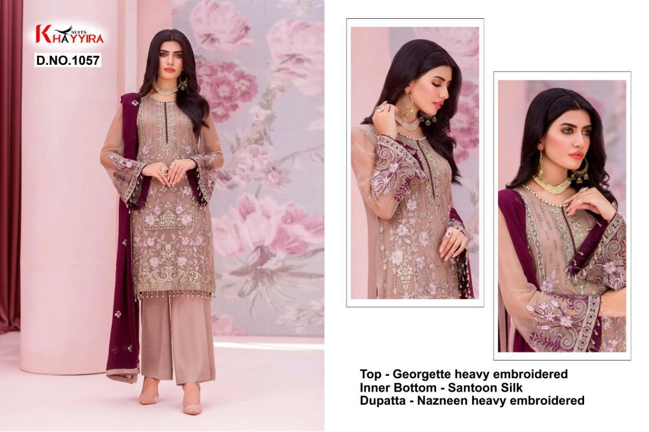 PAKISTANI SUITS D NO 1057 BY KHAYYIRA